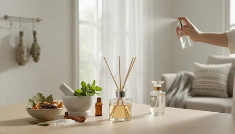 Diffusore a bastoncini, oli essenziali e spray per profumare la casa in modo naturale